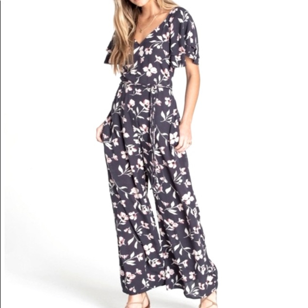 Billabong fluttering hearts jumpsuit